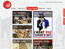 Tablet Screenshot of ianspizza.com